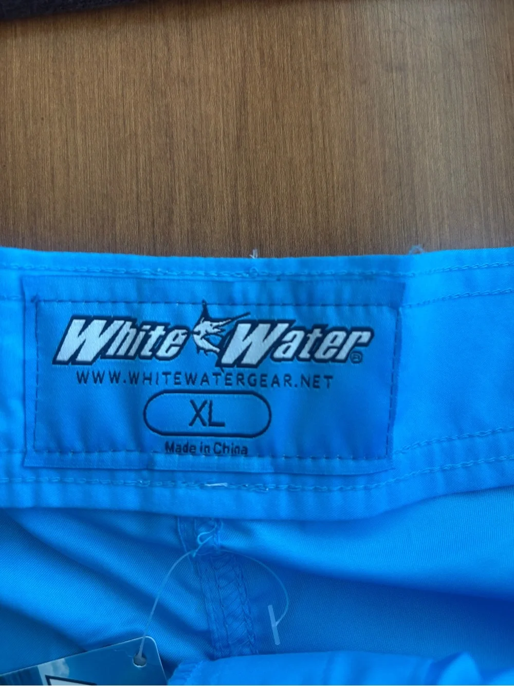NWT White Water Gear Men's Blue Swim Trunks, Size XL